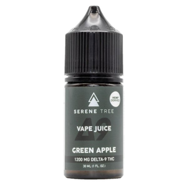 Serene Tree Delta-9 THC Green Apple Vape Juice 1200mg In Pakistan