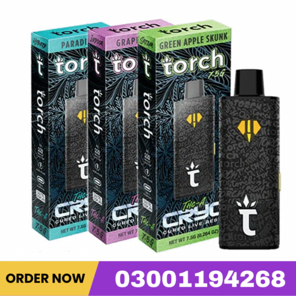 Torch THC-A Cryo Cured Live Resin Disposable 7.5G In Pakistan