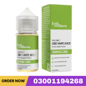 Erth Hemp Cbd Vape Juice Green Apple 1000Mg 30Ml In Pakistan