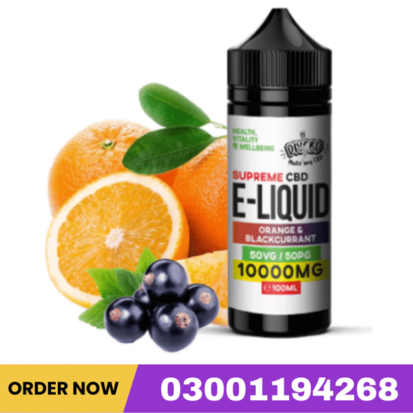 Supreme CBD E-Liquid 10000MG Orange UK’s Best CBD Vape Oil In Pakistan